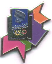 Logo pin with crystals