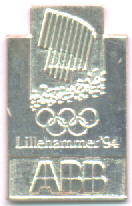 ABB sølv med nordlys 925S Lillehammer OL 1994