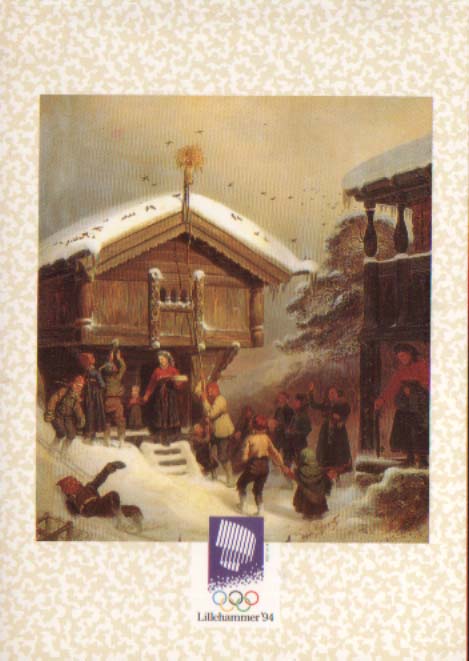 Postkort kunstnerkort - Juleskikk 1846