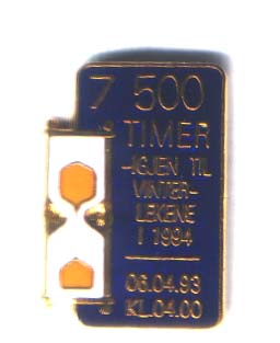 10 pins - 7500 timer igjen til Vinterlekene i 1994 - 06.04.93 kl
