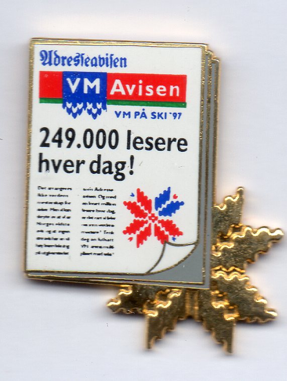 Adresseavisen 249.000 lesere VM Ski VM Trondheim 1997