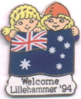 Australia  Flag Lillehammer 1994