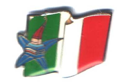 Albertville 1992 Mascots flag Italy