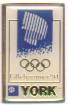 York logo pin Lillehammer OL 1994