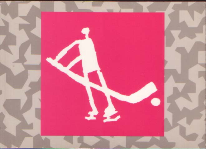 Postcard - pictogram Ice hockey