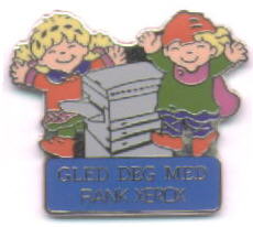 Rank Xerox mascots Kristin and Håkon - Lillehammer 1994