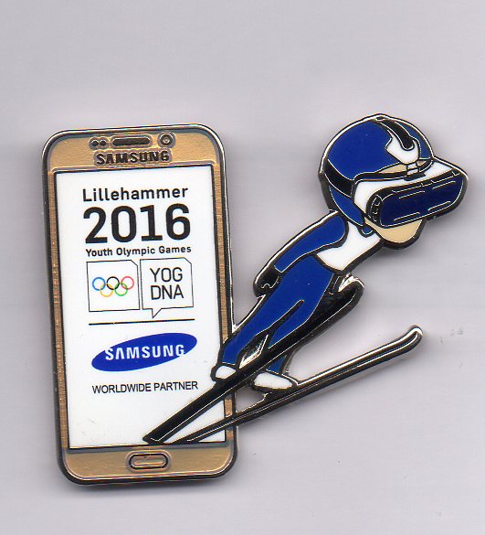 Samsung Ski Jump pin - Youth Olympics Lillehammer 2016