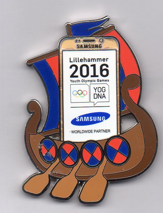 Samsung Vikingship pin - Youth Olympics Lillehammer 2016