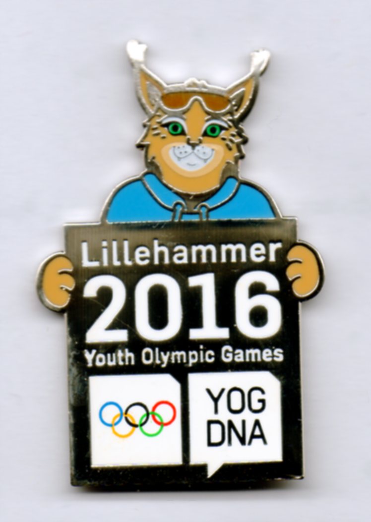 Maskott pin fra Ungdoms-OL 2016