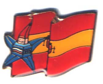 Albertville 1992 Mascots flag Spania