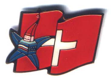 Albertville 1992 Mascots flag Sveits
