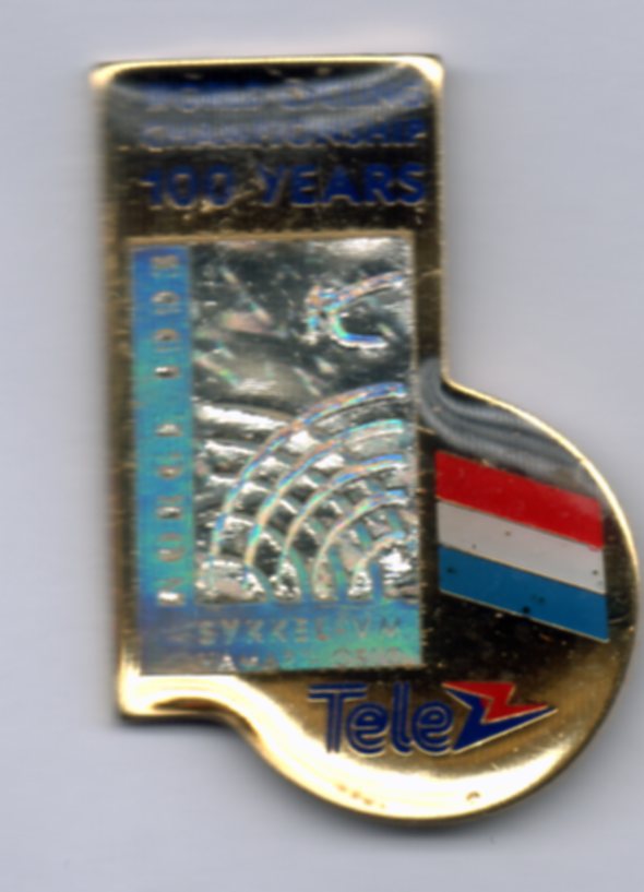 Tele flaggpin Nederland Sykkel VM 1993