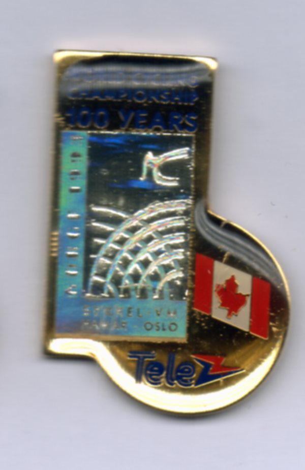 Tele flaggpin Canada Sykkel VM 1993