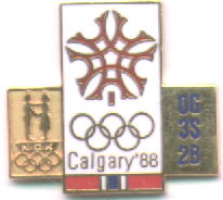 NOC Memorabilia pin Calgary 1988