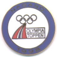 Olympiatoppen Nagano logopin