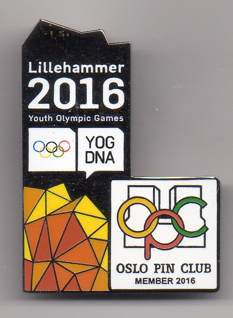 OsloPinClub medlemspin 2016 - Lillehammer 2016