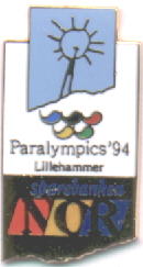 Sparebanken Nor logo gold Paralympics 1994