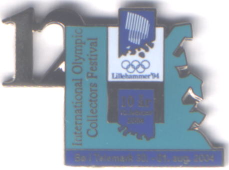 12. Int. pinsfestival Bø 2004 unummerert Lillehammer OL 1994