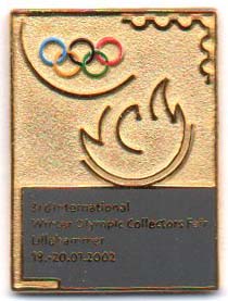 3rd International Winter Olympics Collectors fair 2002 square wi