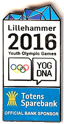 Totens Sparebank sponsor pin - Youth Olympics Lillehammer 2016