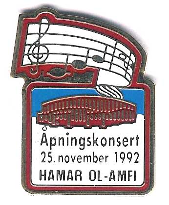 Hamar Olympic Amphitheatre - Opening Concert 100 pins