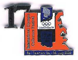 17th Int. pinsfestival Bø 2009 with number Lillehammer OL 1994