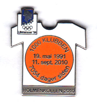 1000-klubben Holmenkollen 2010 nummerert Lillehammer OL 1994