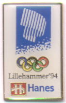 Lillehammer HANES blå skrift